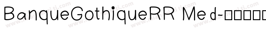 BanqueGothiqueRR Med字体转换